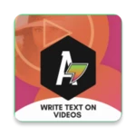 Logo of Add Text to Video android Application 